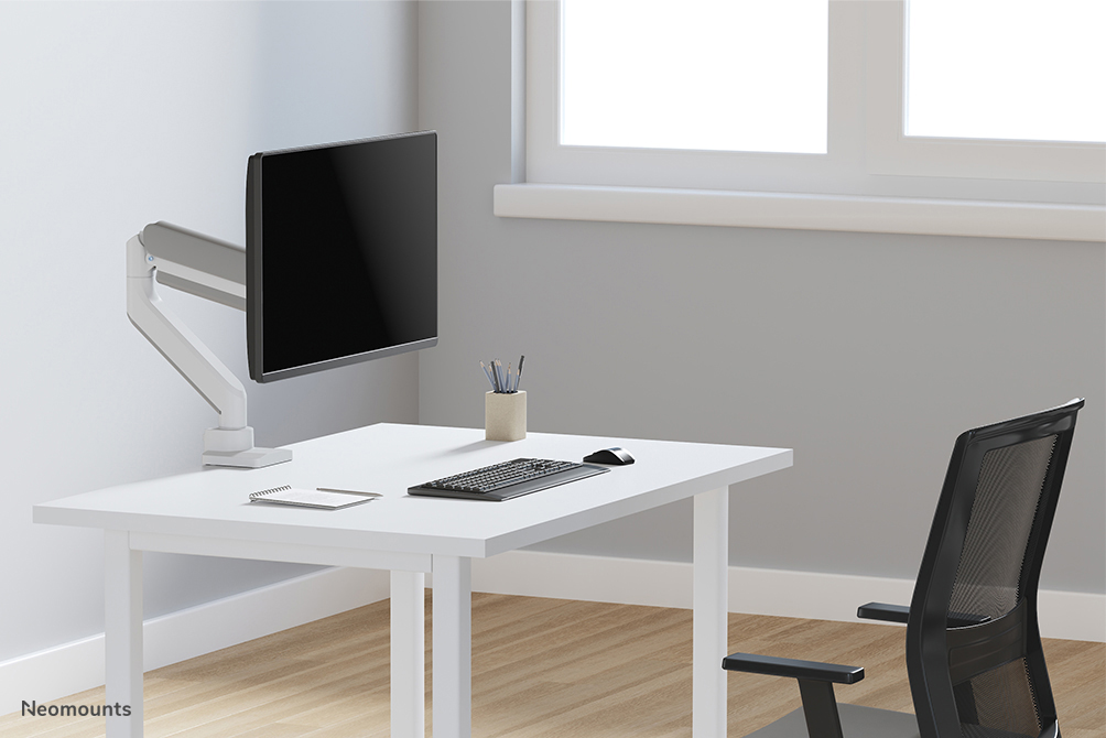 Neomounts DS70-450WH1 Braccio per monitor 17-42" - molla a gas - Topfix - 180°-stop